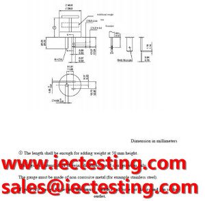 TIS 166-2549 Figure A.9  Gauge for testing maximum withdrawal force for flat-round pin socketoutlet.