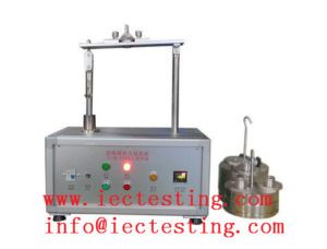 Apparatus for testing cord retention IEC60884 Figure 20