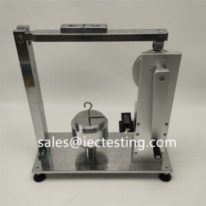 Apparatus for testing cord retention IEC60884 Figure 20