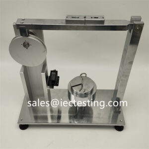 Apparatus for testing cord retention IEC60884 Figure 20