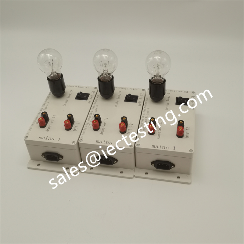 Test circuit for testing a non-dimmable lamp at a dimmer or electronic switch