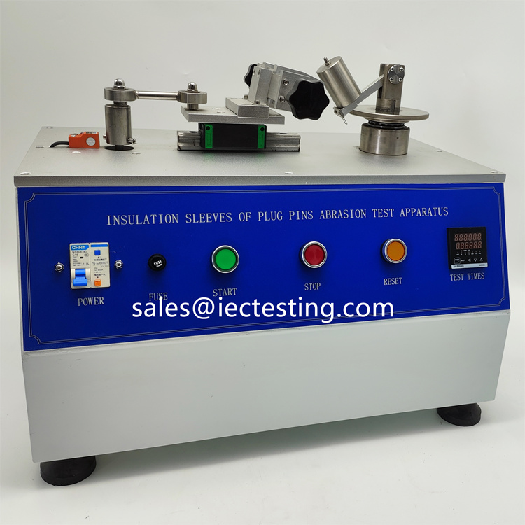 EN50075-13.3 Figure9 Insulation Sleeves of Plug pins abrasion test apparatus