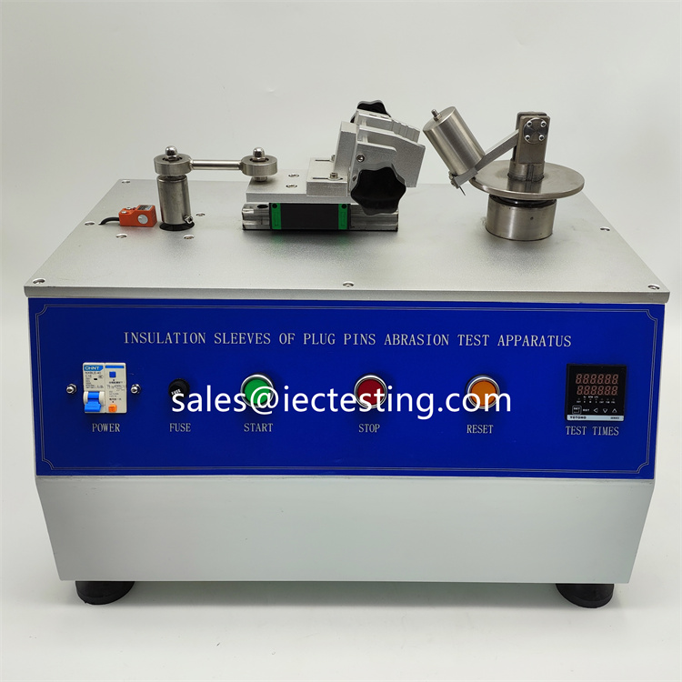 IEC 60884 13A Plugs Insulation Sleeve Wear Resistance Tester 4N Force