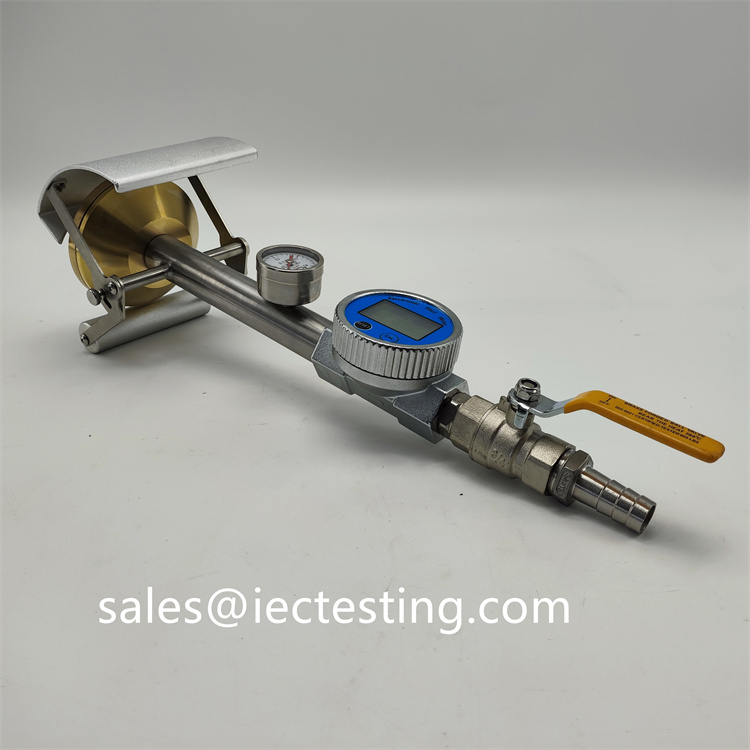 IPX3 IPX4 Hand-held Spray Nozzle With Digital Flow meter IEC 60529 Figure 5
