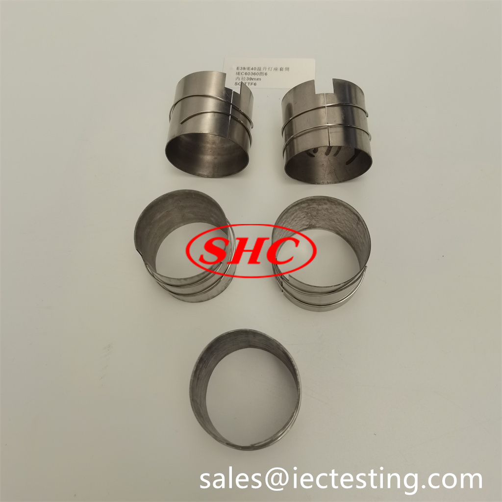 IEC60360 Approximate dimensions of test lampholder